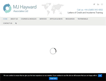 Tablet Screenshot of mjhayward.co.uk